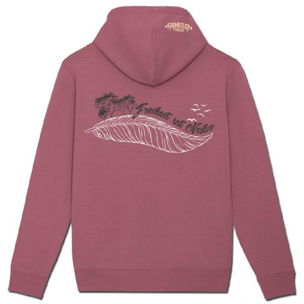 Bio Premium Freiheit ist Natur Hoodie "29.565" Unisex Rose