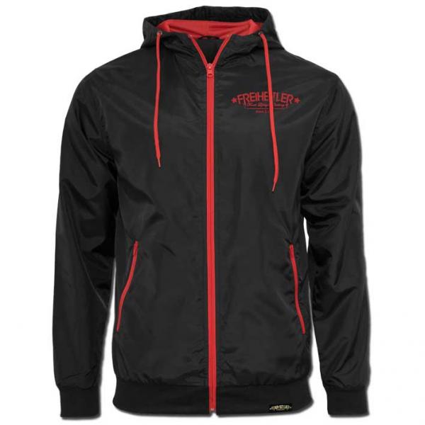 Windbreaker Black Red Stick Unisex