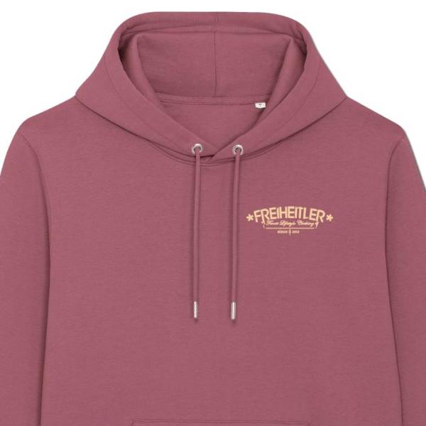 Bio Premium Freiheit ist Natur Hoodie "29.565" Unisex Rose