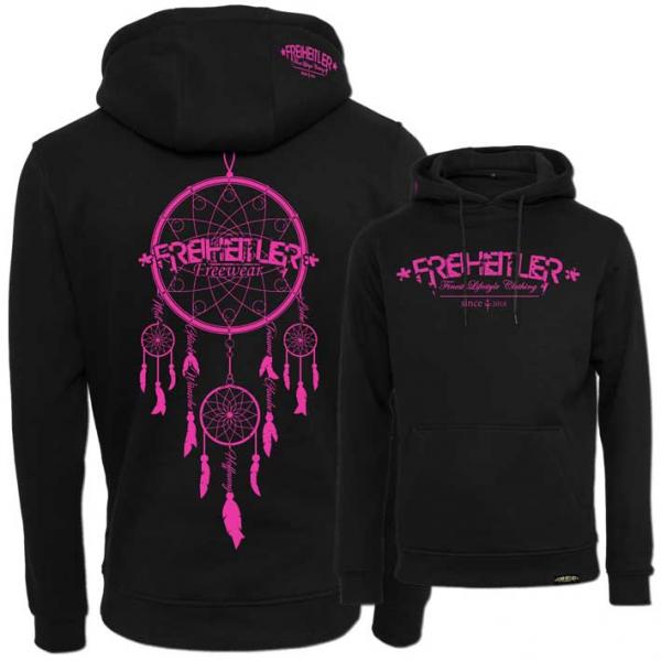 Traumfänger Hoodie Schwarz Pink Unisex