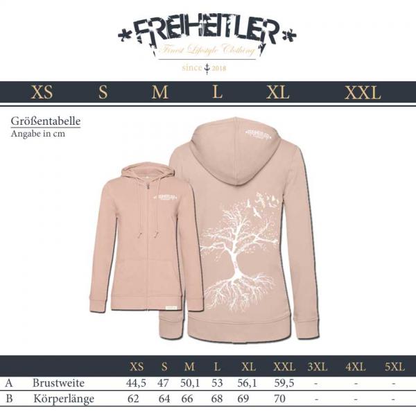 Bio Nature Zipper Frau Rosa