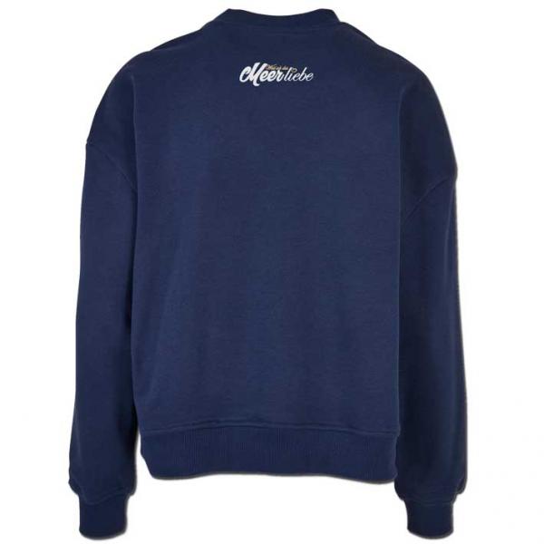 Meer liebe Oversized Sweater Damen Navy
