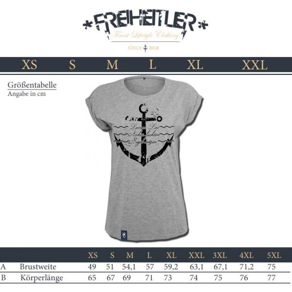 Leinen Los Girlie Hellgrau