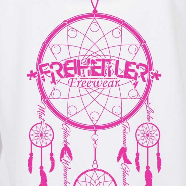 Traumfänger Hoodie Weiß Pink Unisex