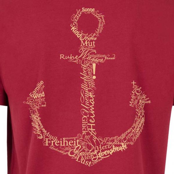 Werte Anker Shirt Rot