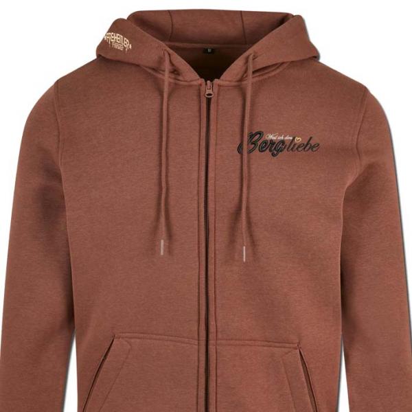Berg liebe Premium Zipper Baumrinde Unisex