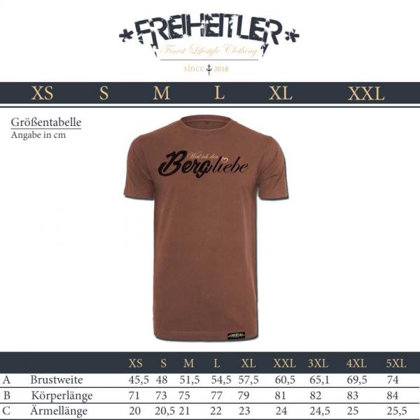 Berg liebe Shirt Baumrinde