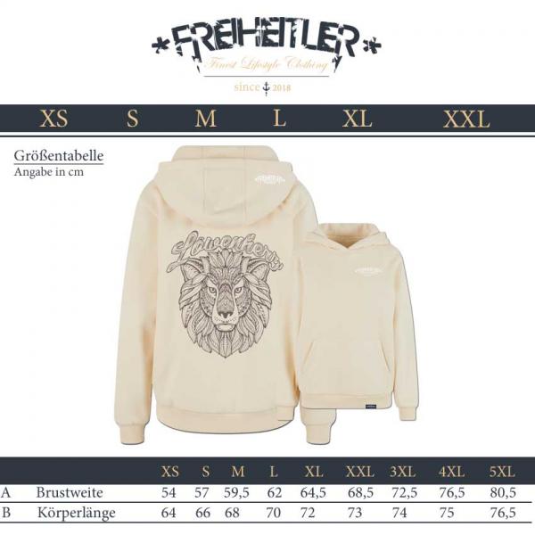 Löwenherz Kuschel Hoodie Damen Sand