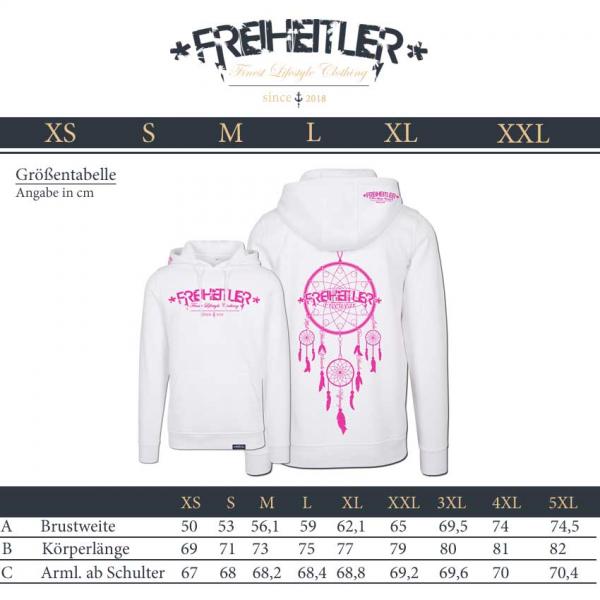 Traumfänger Hoodie Weiß Pink Unisex