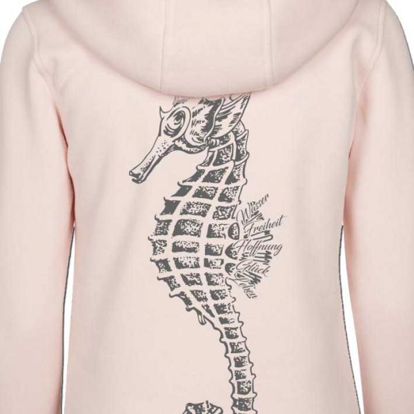 Seepferdchen Hoodie Damen Rosa
