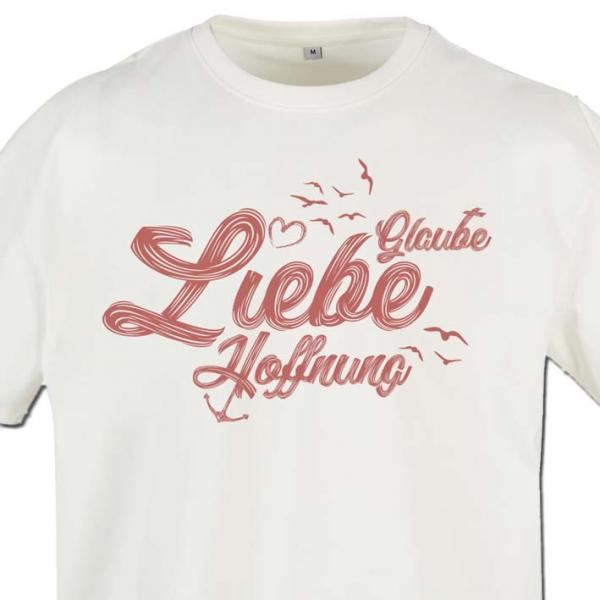 Luxury Oversized T Glaube Liebe Hoffnung Unisex