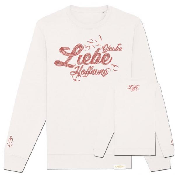 Bio Premium Glaube Liebe Hoffnung Sweater "29.565" Unisex Natur
