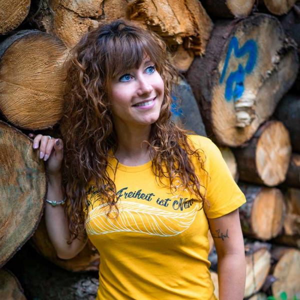 Freiheit ist Natur Girlie Shirt