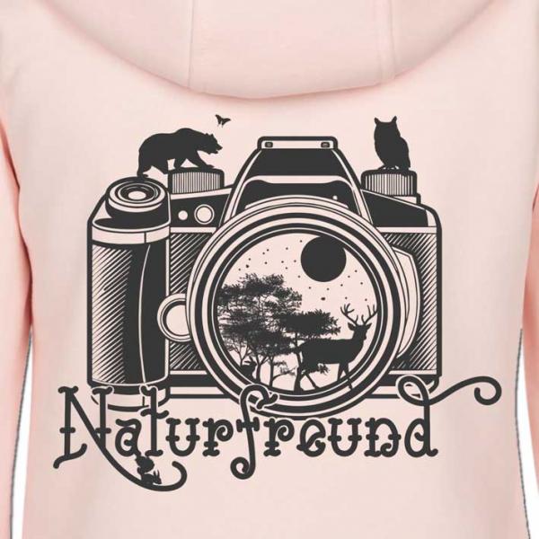 Naturfreund Hoodie Damen Wildrose