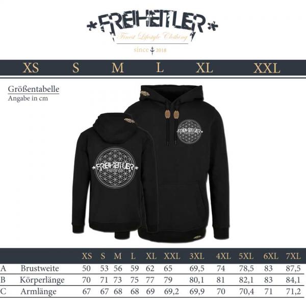 Blume des Lebens Hoodie SET Unisex BLACK