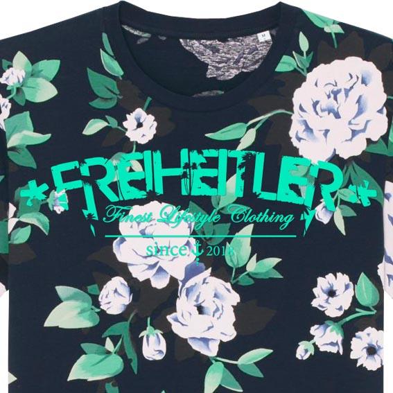 Bio Premium Shirt Flowers Arctic