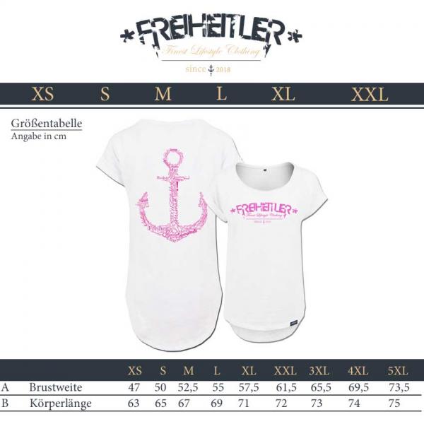 Werte Anker Long Girlie "29.565" Weiß Damen