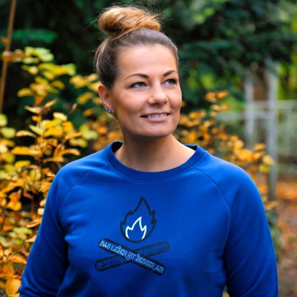 Bio Premium Sweater Lagerfeuer Frauen