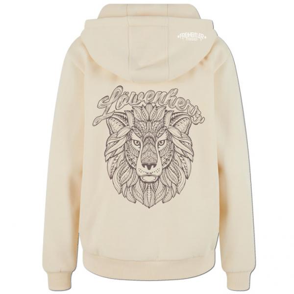 Löwenherz Kuschel Hoodie Damen Sand