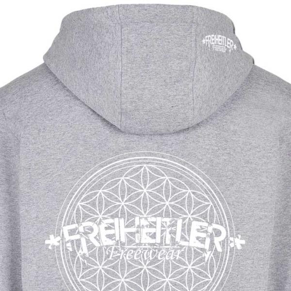Blume des Lebens Hoodie Unisex Hellgrau