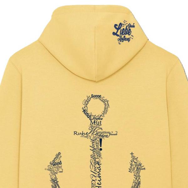 Bio Premium Werte Anker Hoodie Jojobaöl Unisex