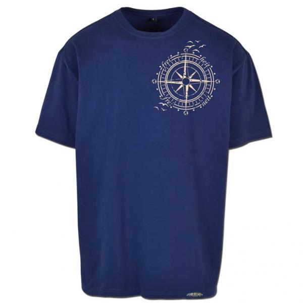 Luxury Windrose Oversized T Unisex Navy