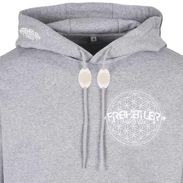 Blume des Lebens Hoodie Unisex Hellgrau