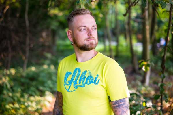 Ahoi Shirt Männer Türkis