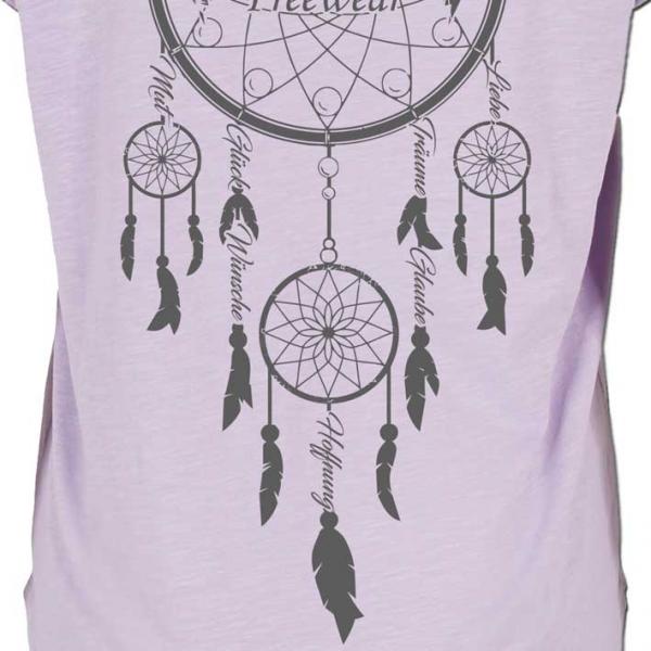 Traumfänger Long Girlie Lila