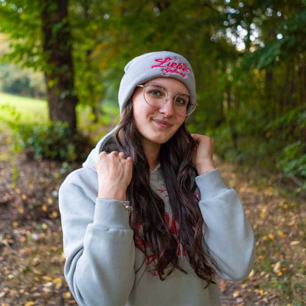 Glaube Liebe Hoffnung Hoodie Damen Lichtgrau