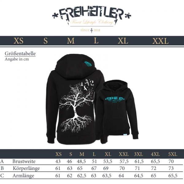 Nature Hoodie "29.565" Schwarz Damen