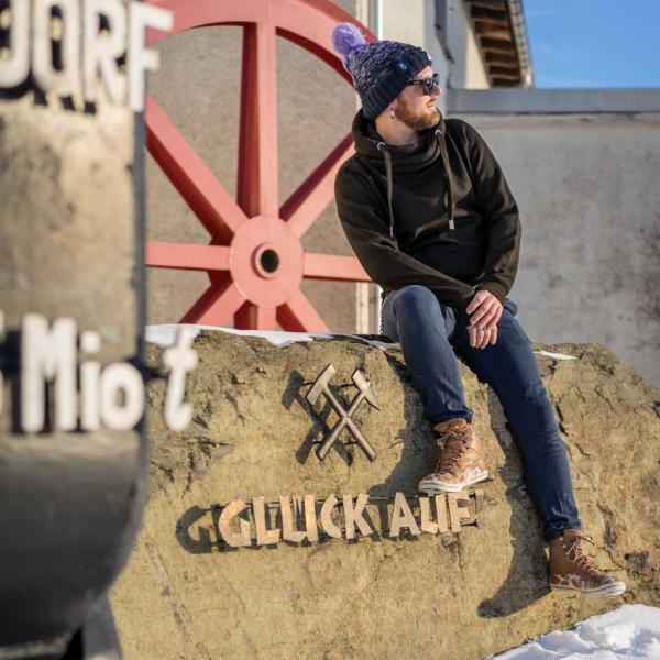 Strickmütze Erzgebirge Lila Unisex