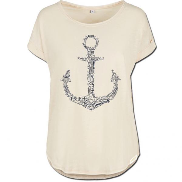 Werte Anker Long Girlie Sand