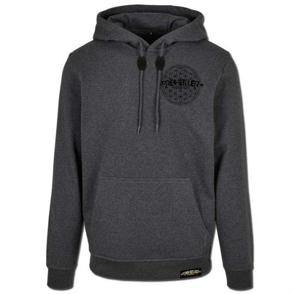 Blume des Lebens Hoodie Unisex Dunkelgrau