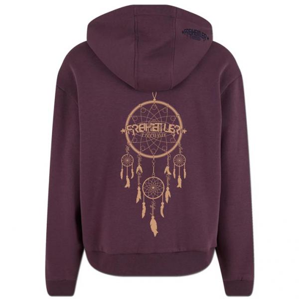 Traumfänger Kuschel Zipper Pflaume Unisex
