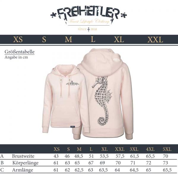 Seepferdchen Hoodie Damen Rosa