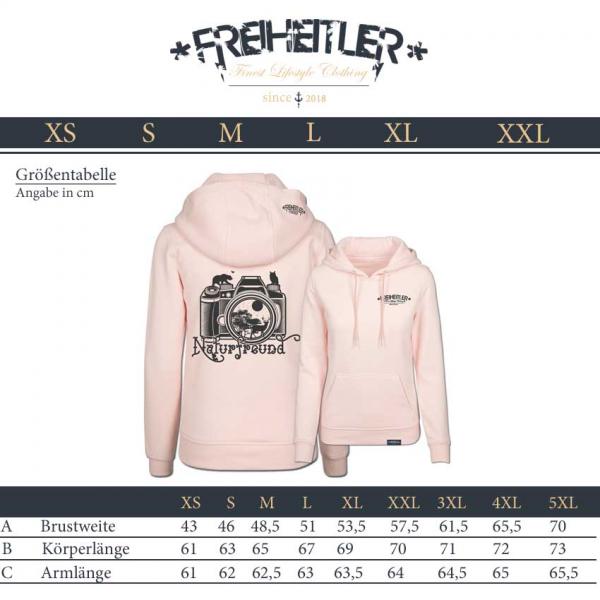 Naturfreund Hoodie Damen Wildrose