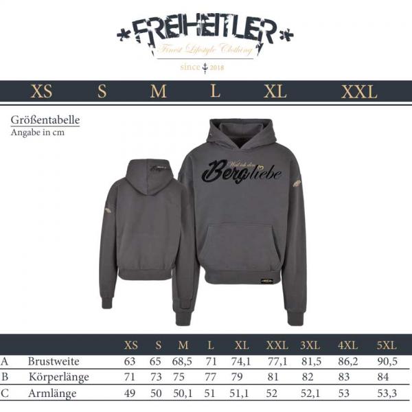 Luxury Berg liebe Oversized Hoodie Unisex Felsen