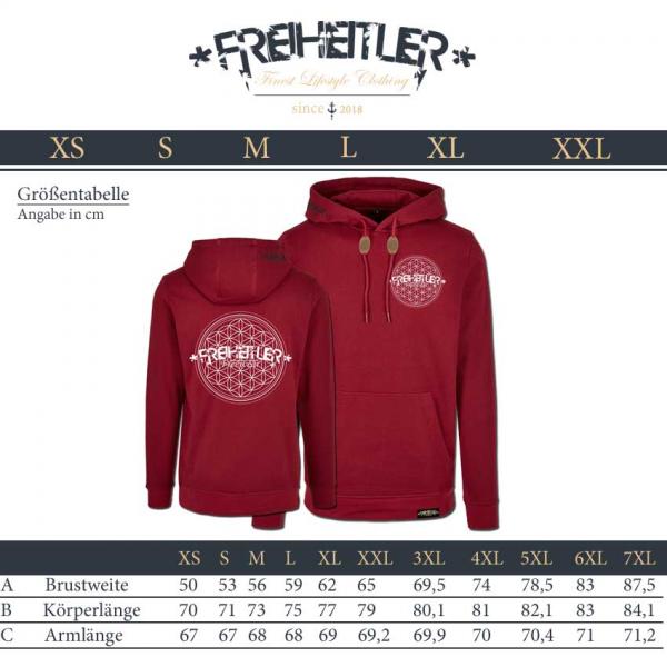 Blume des Lebens Hoodie SET Unisex Rot