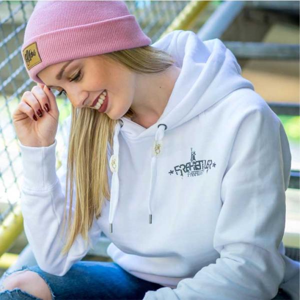 Premium Taube Hoodie Unisex weiß