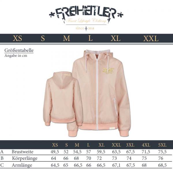 Windbreaker Glaube Liebe Hoffnung Stick Rosa Damen