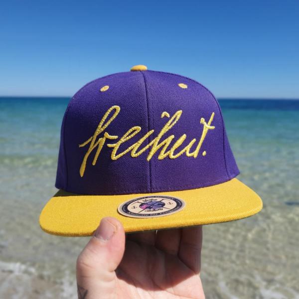 Signatur Snapback Lila Gelb