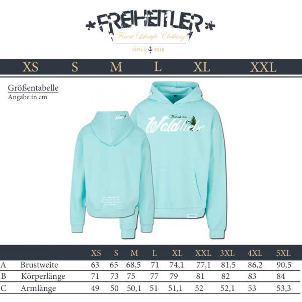 Luxury Wald liebe Oversized Hoodie Unisex Bach