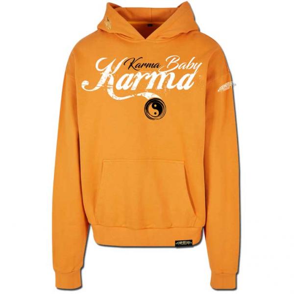 Luxury Karma Oversized Hoodie Orange Unisex