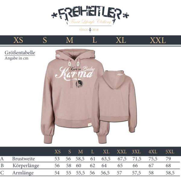 Luxury Bio Oversized Ladies Hoodie Karma ROSE