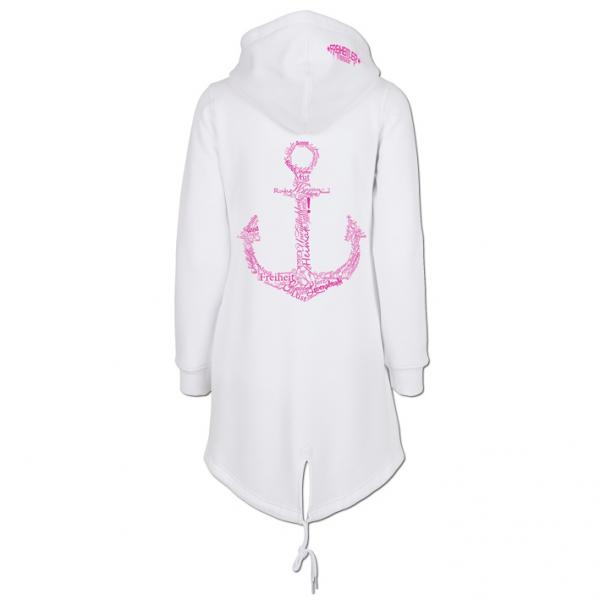 Werte Anker Sweat Parka Weiß Damen