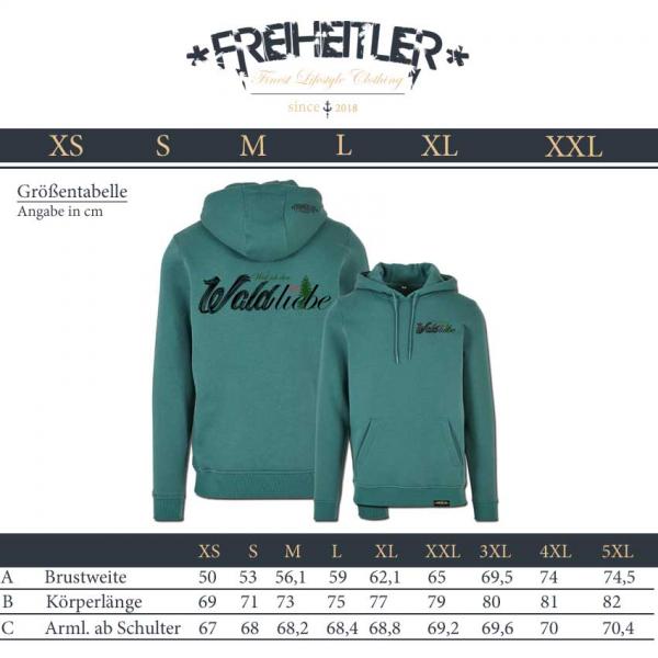 Wald liebe Hoodie Blattgrün Unisex