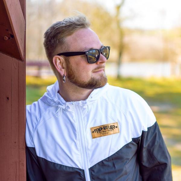 Windbreaker Goldlabel White & Black