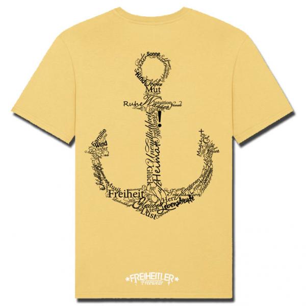 Bio Premium Werte Anker Shirt Jojoba Öl Unisex