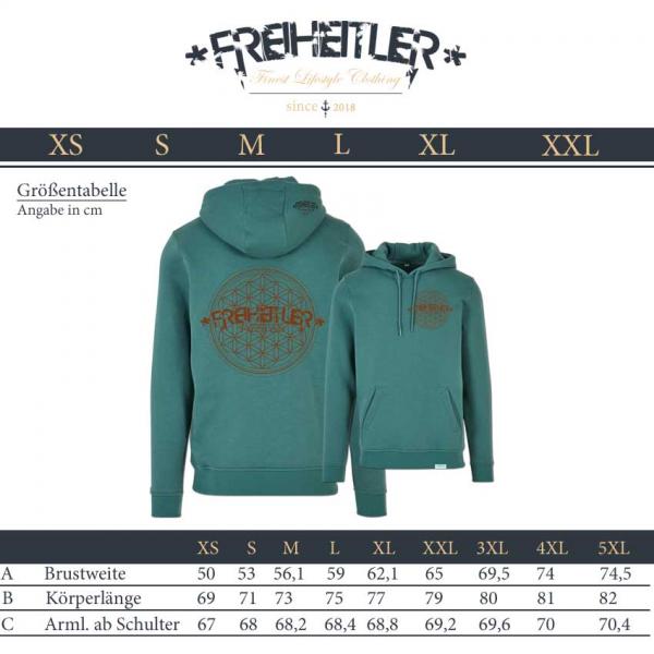 Blume des Lebens Hoodie Waldboden Unisex